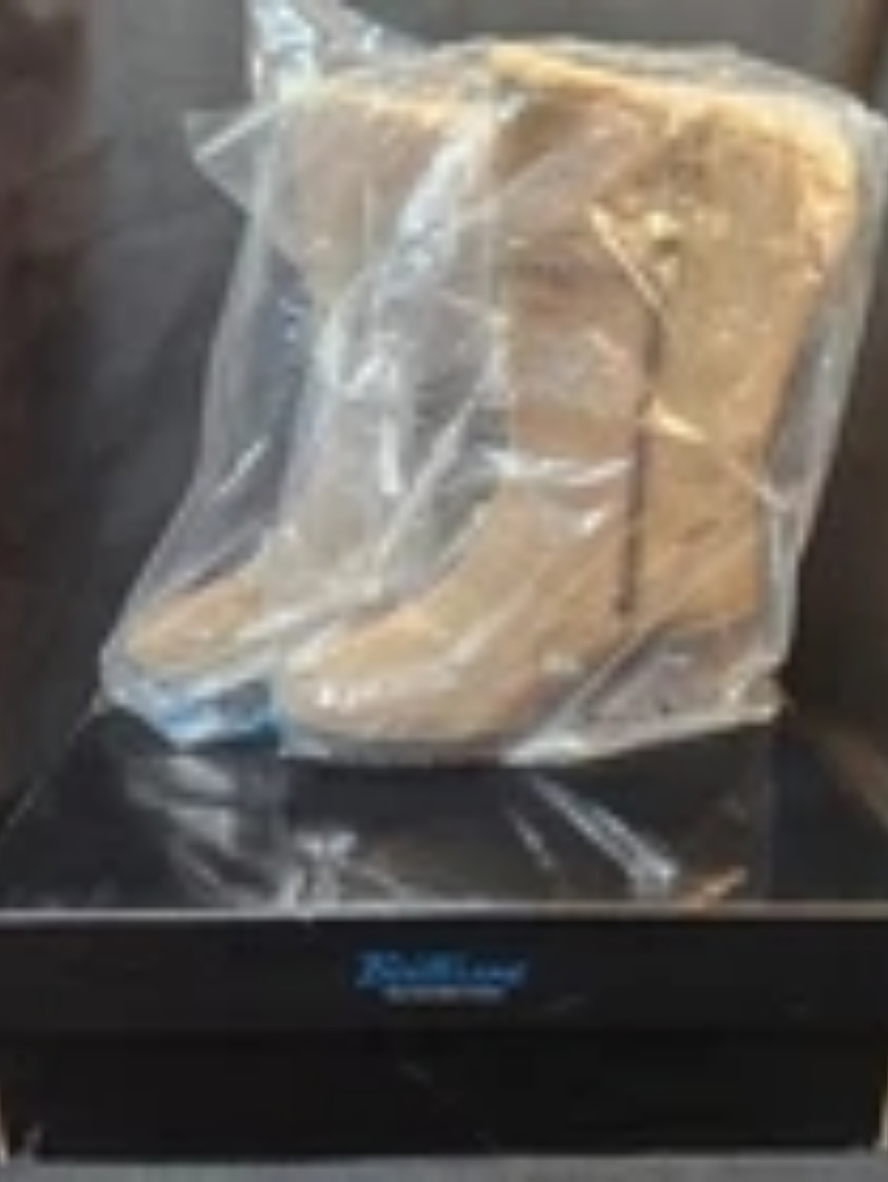 Brilliant Women Sz 6 Honey Brown/Tan Suede Faux Fur Waterproof 1/2 Calf Boot NIB - Picture 15 of 16
